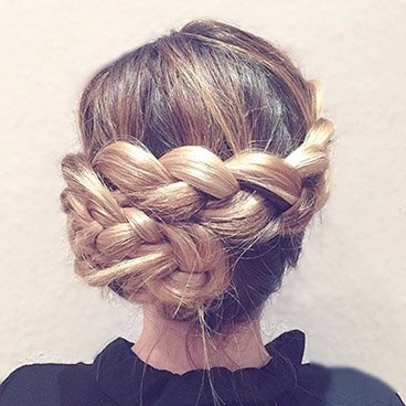Garnier Fructis Sleek and Shine Anti-Humidity Hairspray - Side Dutch Braid Updo - boho-inspired chic hairstyle